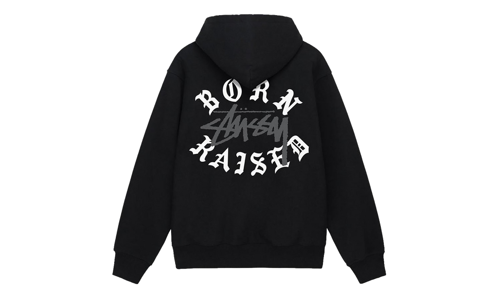 Born X Raised Logo Zip Hoodie "Black" STUS423
