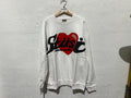 Stussy x CPFM Heart Crewneck Sweatshirt - White Size XL