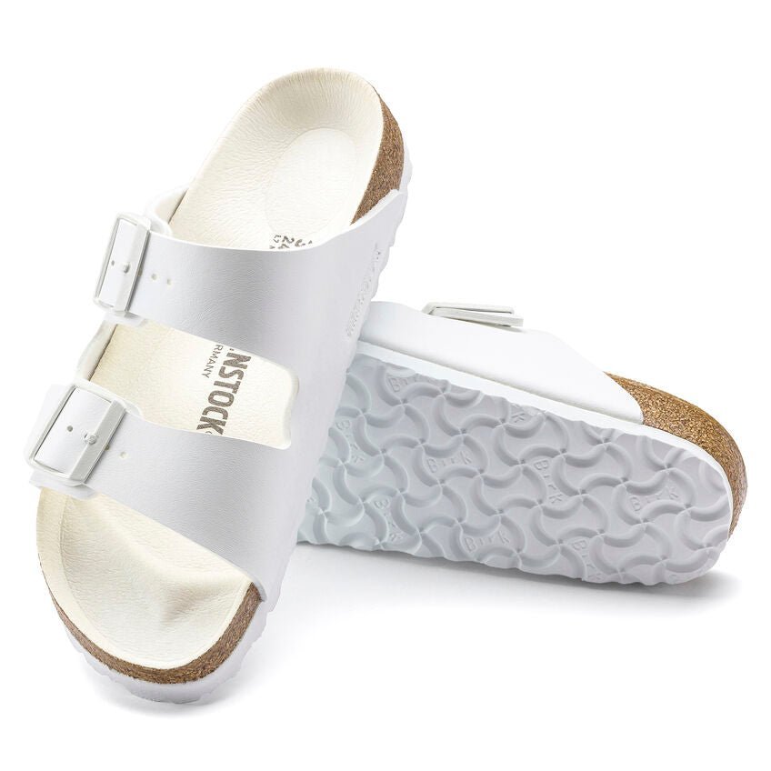 'Arizona BS' women's double strap slide sandal - white
