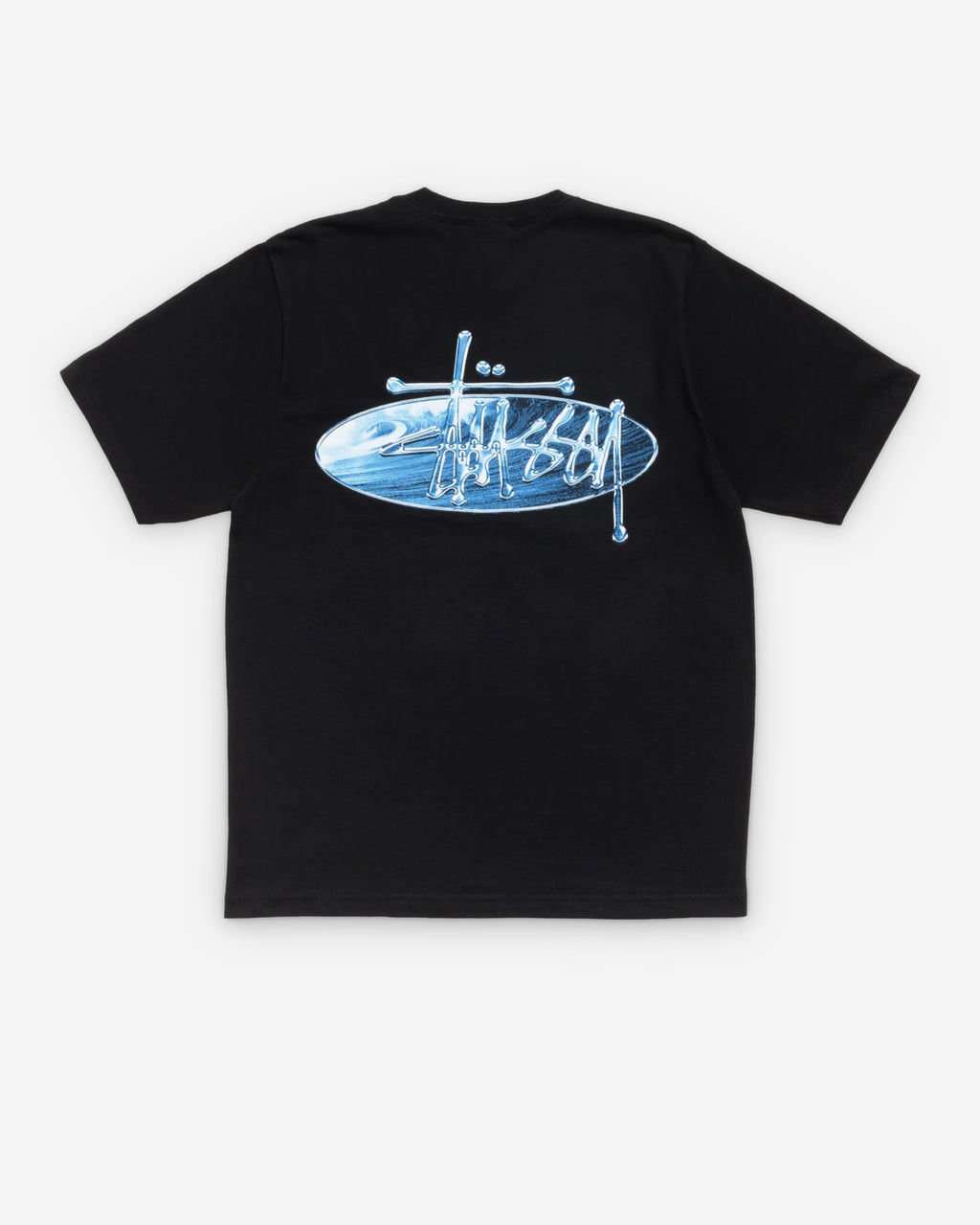 Stussy - Men's Wave Oval Tee - (Black)