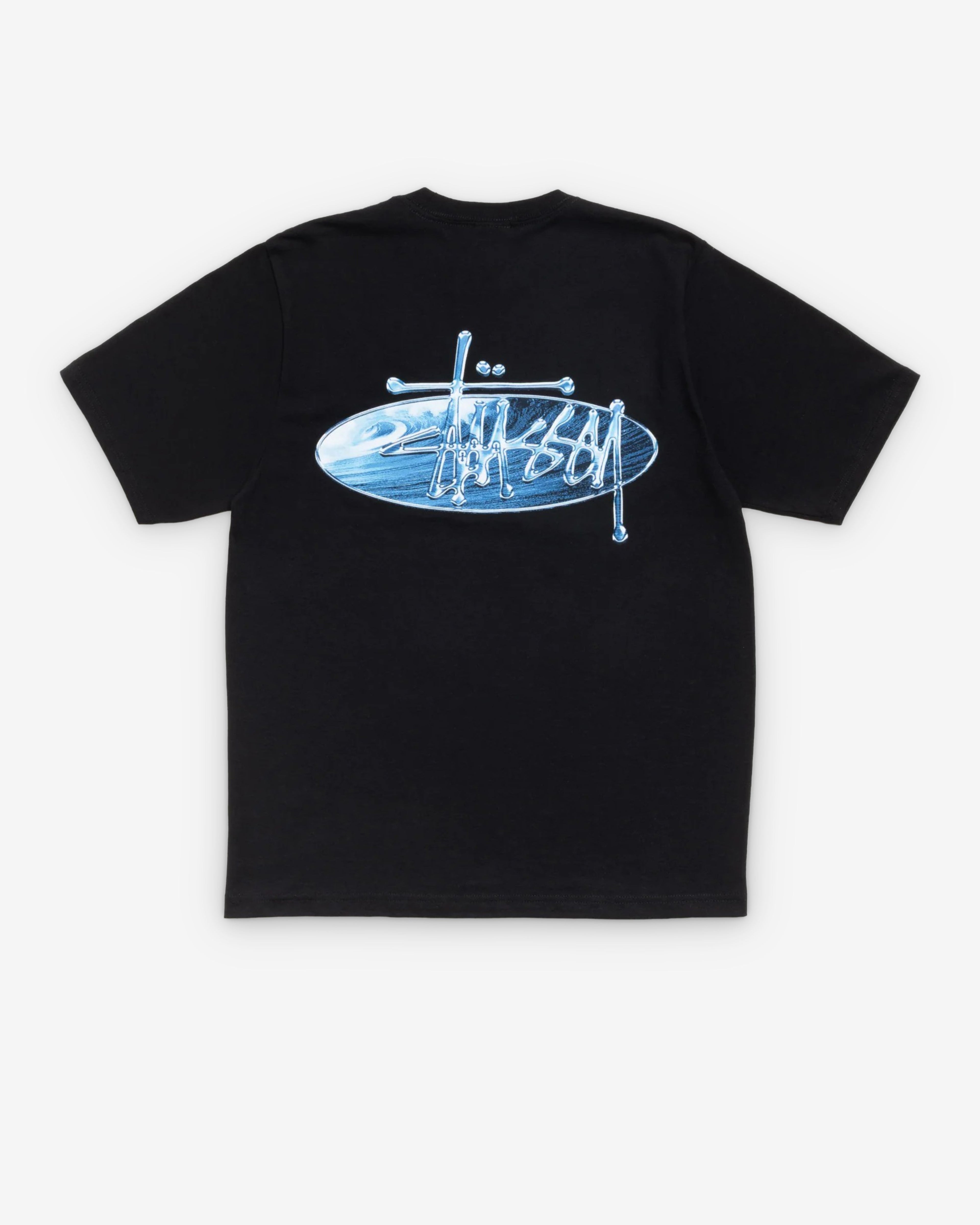 Stussy - Men's Wave Oval Tee - (Black)