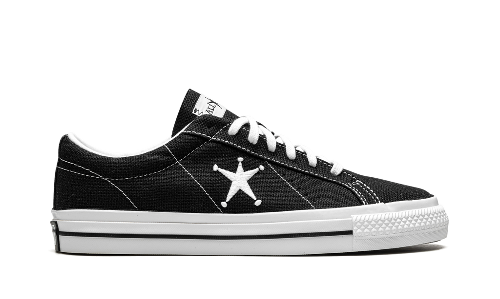 STUSSY X ONE STAR OX LOW "Black" 173120C