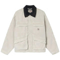 Stussy Washed Canvas Shop Jacket Bone
