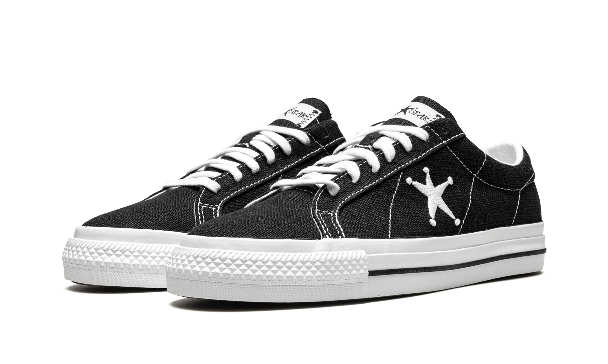 STUSSY X ONE STAR OX LOW "Black" 173120C