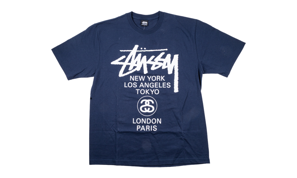 World Tour Tee "Navy" STUS308