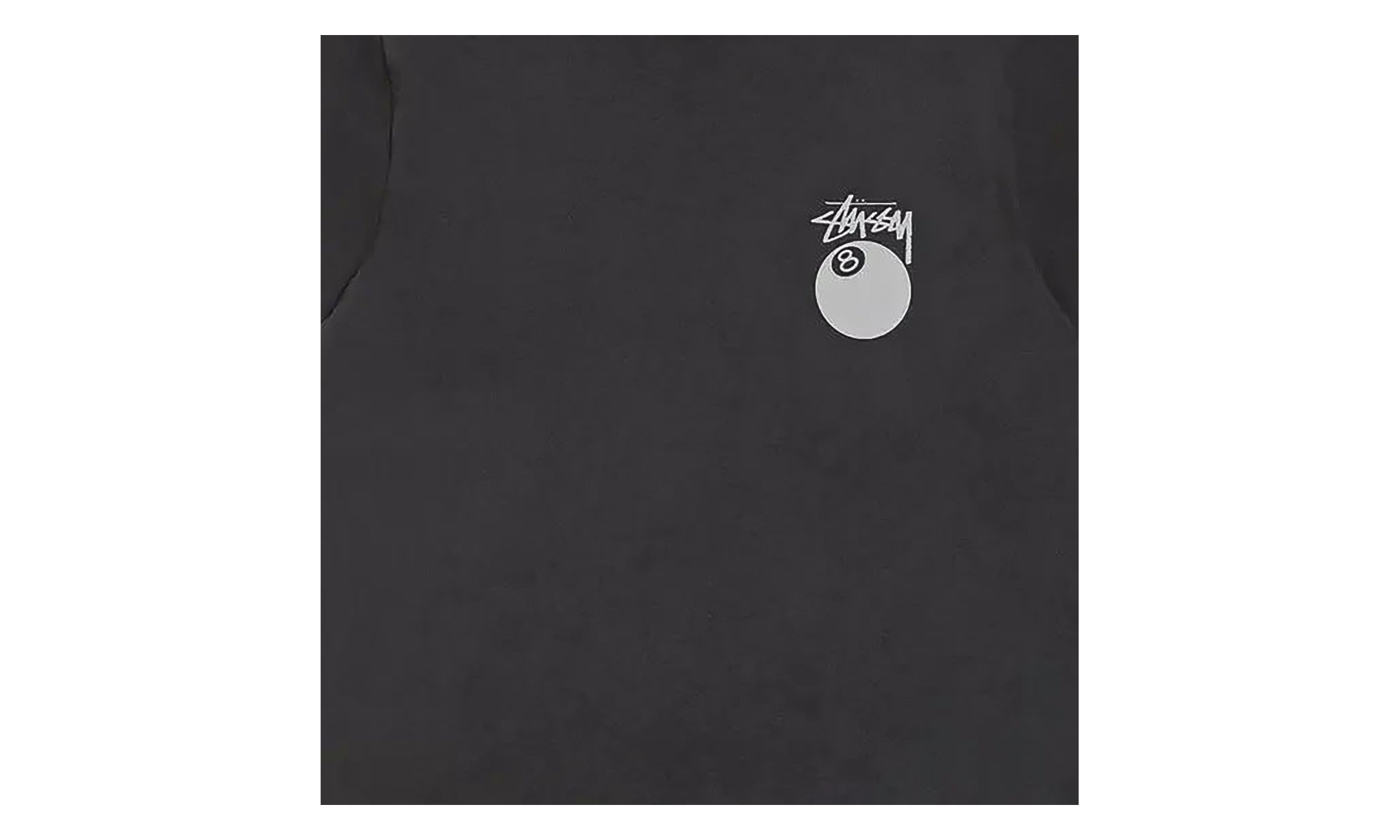 8 Ball Tee Pigment Dyed "Faded Black" STUS494